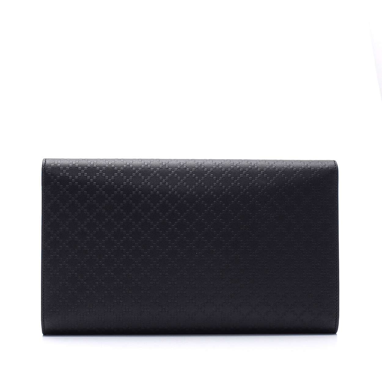 Gucci - Black Leather Long Clutch Bag